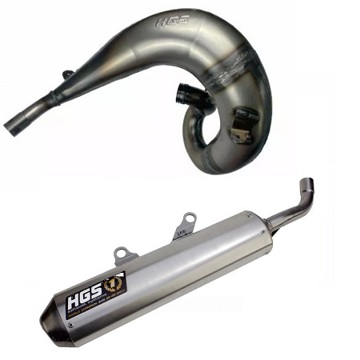 Фото Выхлопная система в сборе HGS, KTM EXC250-300 24-26, Husqvarna TE250-300 24-26, GasGas EC250-300 24-26